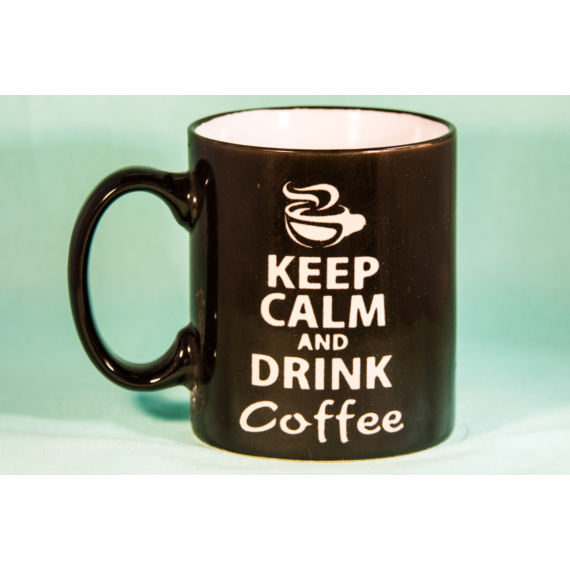 Keep calm and drink coffee homokgravírozott bögre