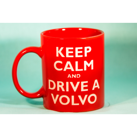 Keep calm and drive Volvo homokgravírozott bögre