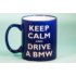 Kép 1/2 - Keep calm and drive Bmw homokgravírozott bögre