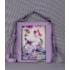Kép 1/3 - Pasztell  lila&quot; Pillangók és virágok&quot; 2 az 1-ben variálható táska