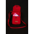 Kép 2/3 - Piros virágos kis telefon táska