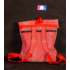 Kép 2/3 - Roll top hátizsák piros neoprén fényvisszaverő pigmentekkel