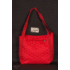 Kép 2/2 - Hexagon Designer bevásárló táska; piros pipacs / lila harangvirág